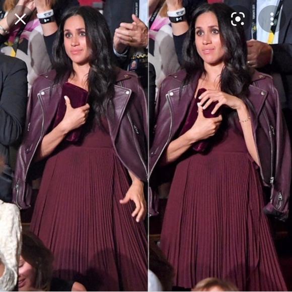 Beaune dress - Wilfred wrap dress - Burgundy color - Size M - Picture 2 of 4